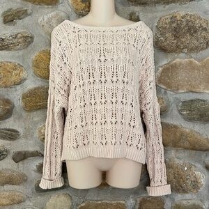 Boston Proper Cream Knit Sweater